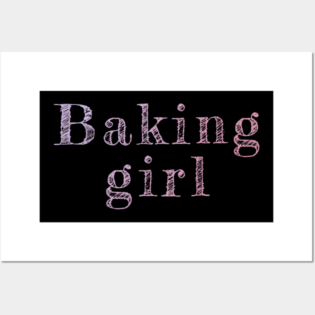 Baking girl Wall Art by Horisondesignz